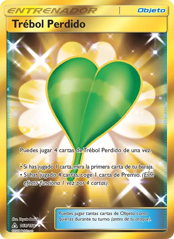 Trébol Perdido — Ultraprisma 168 Spanish Pokémon card