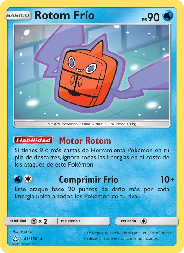 Rotom Frío — Ultraprisma 41 Spanish Pokémon card