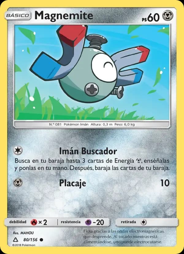 Magnemite — Ultraprisma 80 Spanish Pokémon card