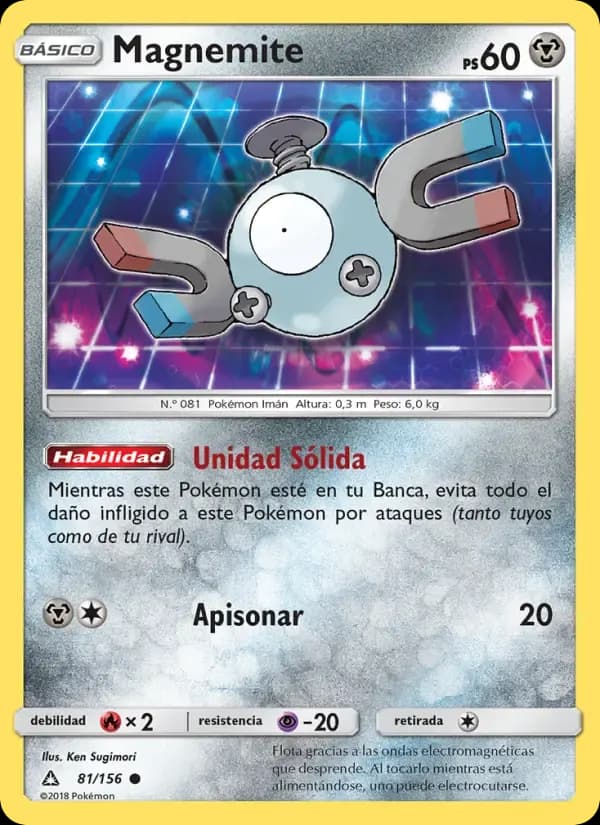 Magnemite — Ultraprisma 81 Spanish Pokémon card