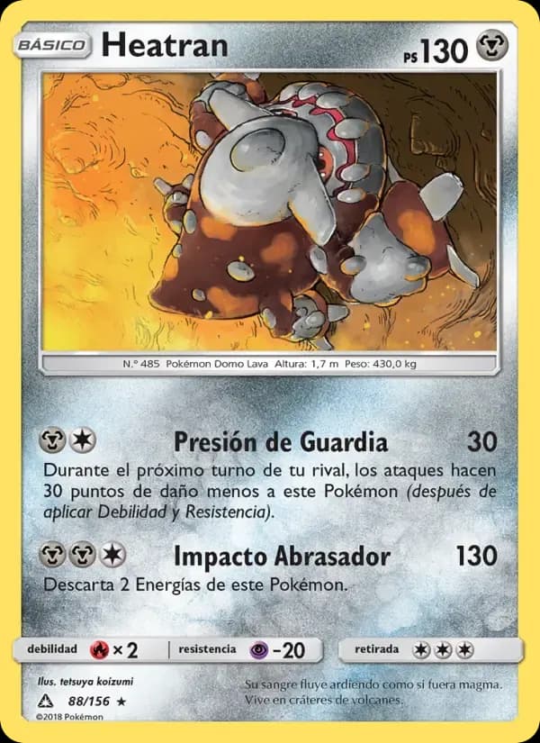 Heatran — Ultraprisma 88 Spanish Pokémon card