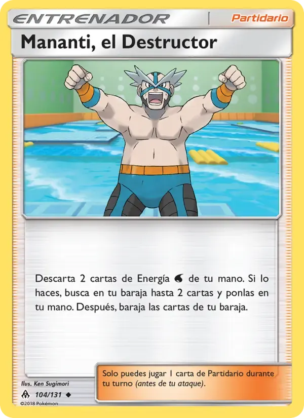 Mananti, el Destructor — Luz Prohibida 104 Spanish Pokémon card