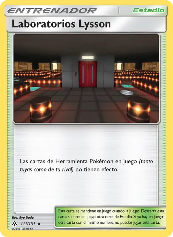 Laboratorios Lysson — Luz Prohibida 111 Spanish Pokémon card