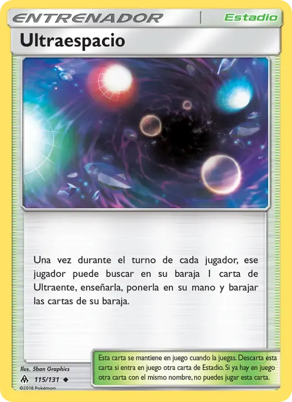 Ultraespacio — Luz Prohibida 115 Spanish Pokémon card