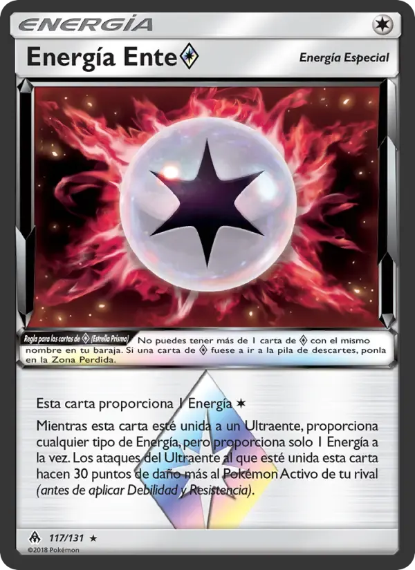 Energía Ente ◇ — Luz Prohibida 117 Spanish Pokémon card