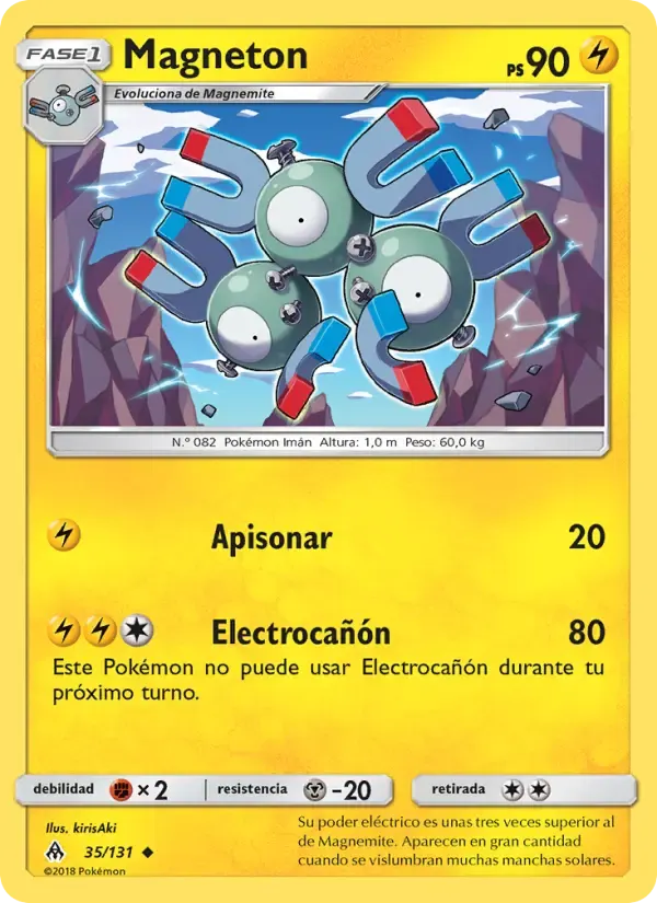 Magneton — Luz Prohibida 35 Spanish Pokémon card