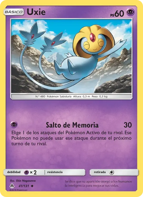 Uxie — Luz Prohibida 41 Spanish Pokémon card