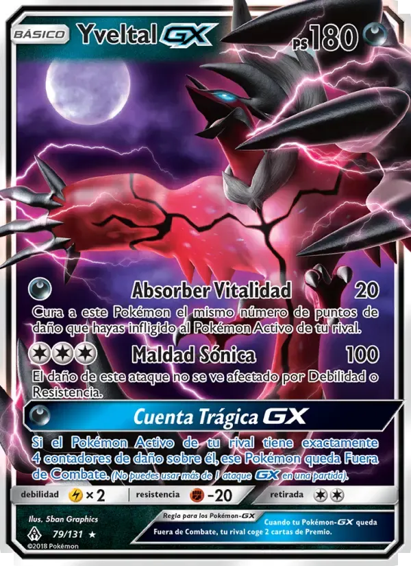 Yveltal GX — Luz Prohibida 79 Spanish Pokémon card