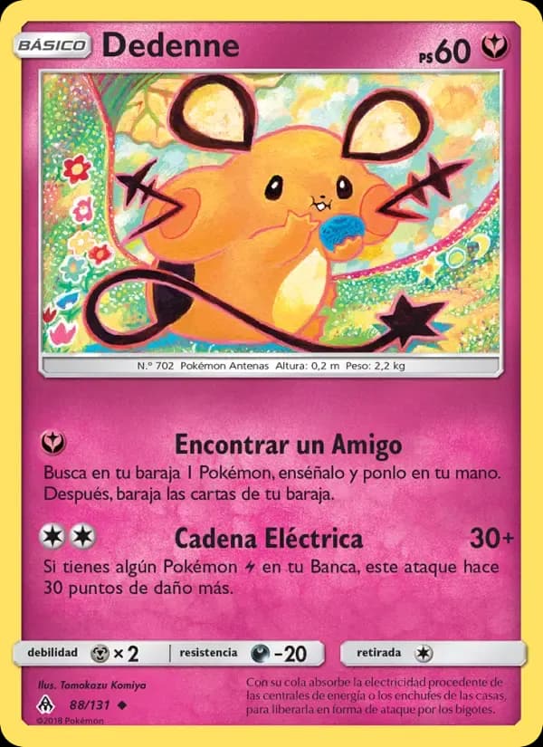 Dedenne — Luz Prohibida 88 Spanish Pokémon card