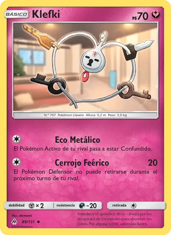 Klefki — Luz Prohibida 89 Spanish Pokémon card