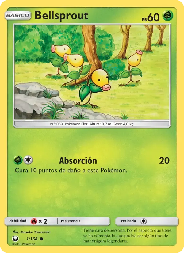 Bellsprout — Tormenta Celestial 1 Spanish Pokémon card