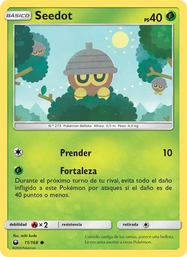Seedot — Tormenta Celestial 11 Spanish Pokémon card