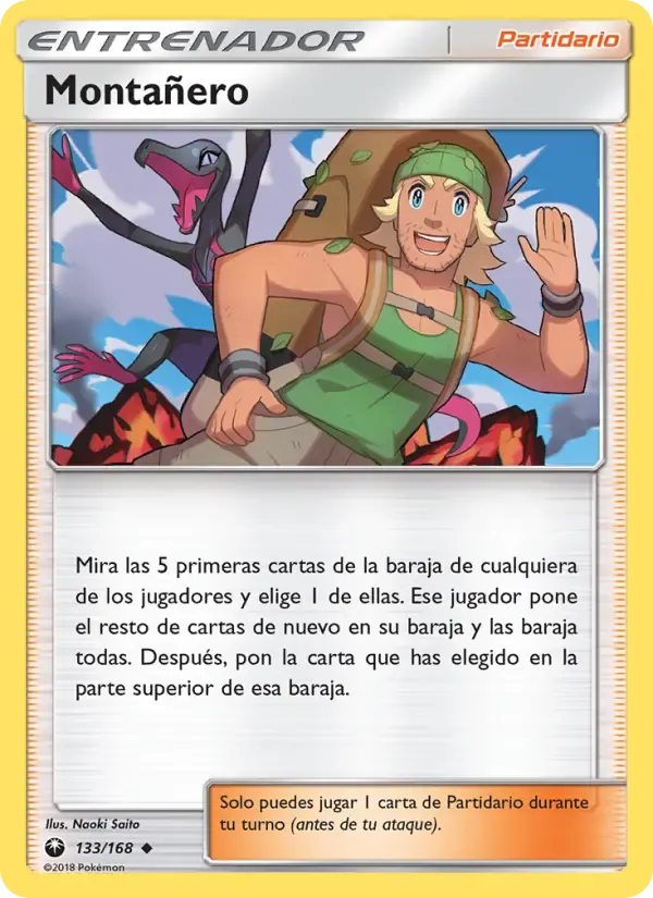 Montañero — Tormenta Celestial 133 Spanish Pokémon card