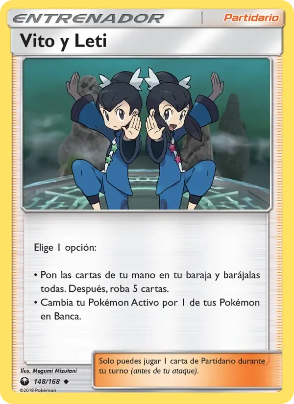 Vito y Leti — Tormenta Celestial 148 Spanish Pokémon card