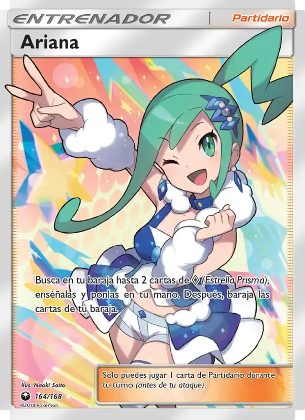 Ariana — Tormenta Celestial 164 Spanish Pokémon card