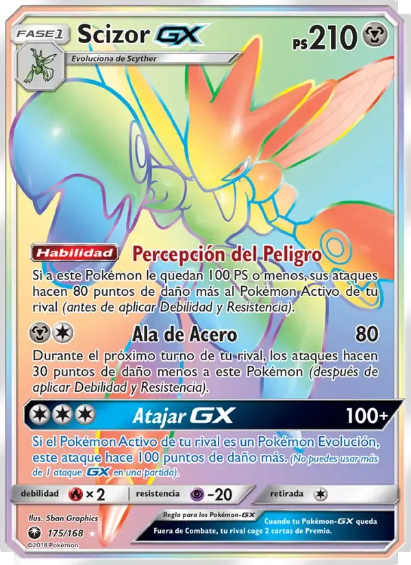 Scizor GX — Tormenta Celestial 175 Spanish Pokémon card