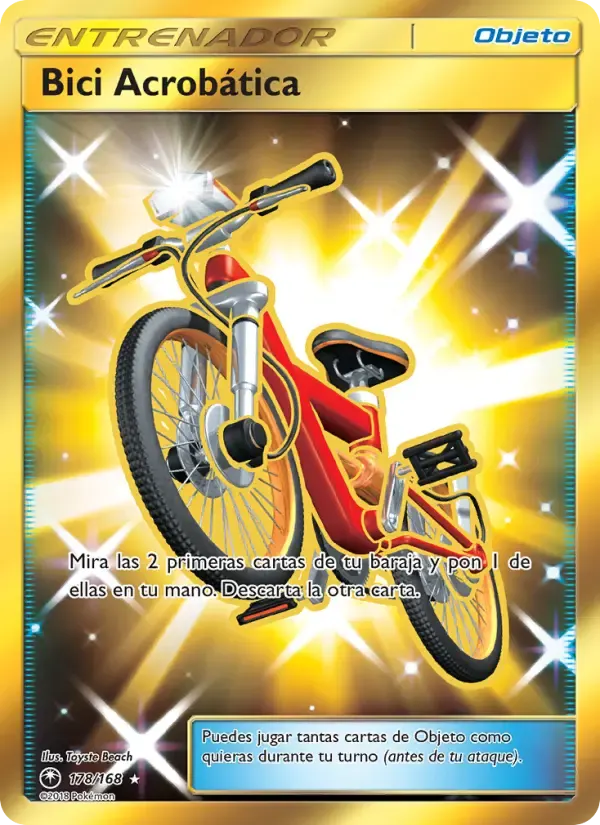 Bici Acrobática — Tormenta Celestial 178 Spanish Pokémon card