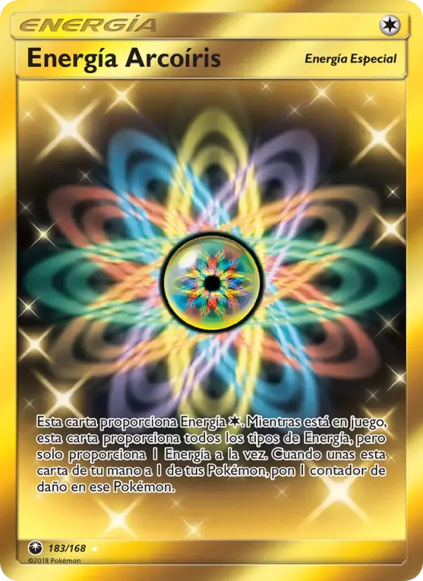Energía Arcoíris — Tormenta Celestial 183 Spanish Pokémon card