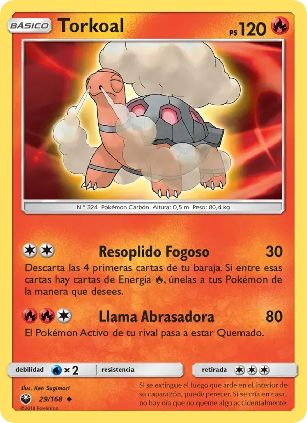 Torkoal — Tormenta Celestial 29 Spanish Pokémon card