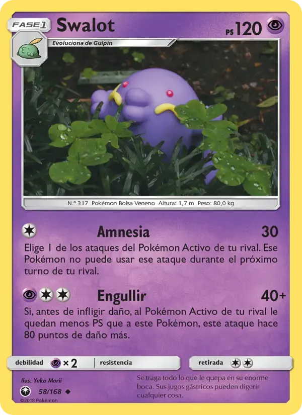 Swalot — Tormenta Celestial 58 Spanish Pokémon card