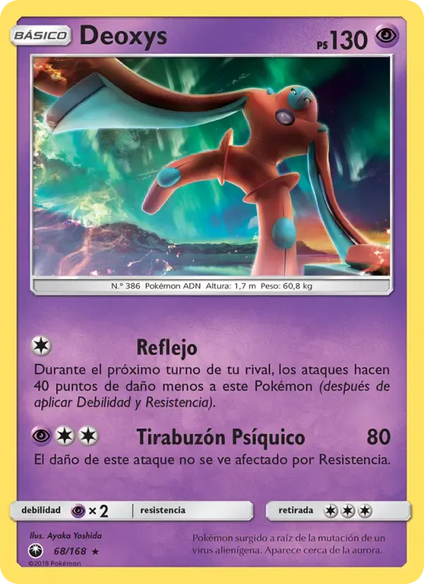 Deoxys — Tormenta Celestial 68 Spanish Pokémon card