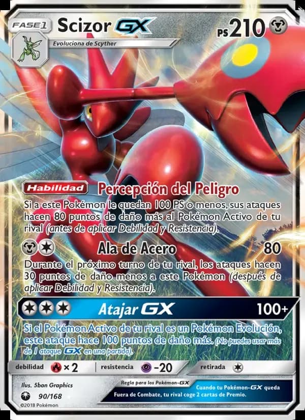 Scizor GX — Tormenta Celestial 90 Spanish Pokémon card