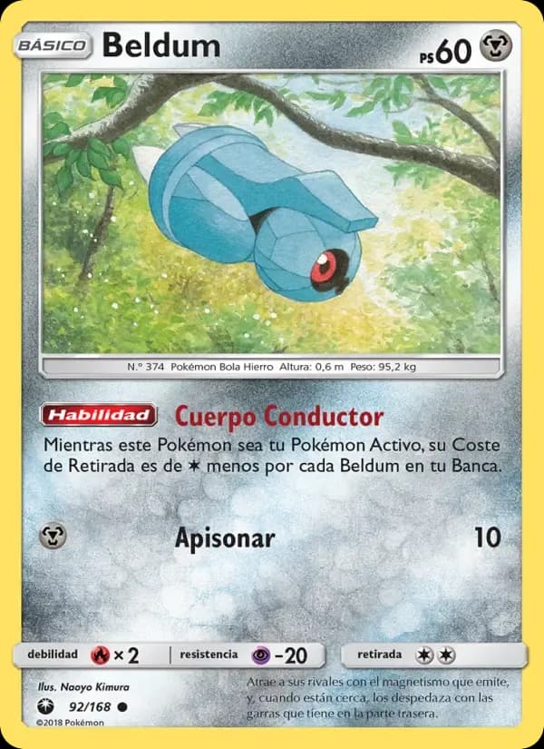 Beldum — Tormenta Celestial 92 Spanish Pokémon card
