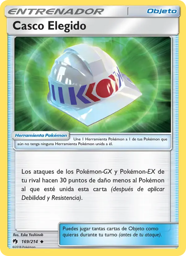 Casco Elegido — Truenos Perdidos 169 Spanish Pokémon card