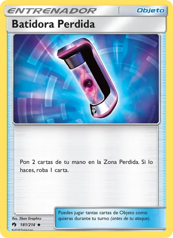 Batidora Perdida — Truenos Perdidos 181 Spanish Pokémon card