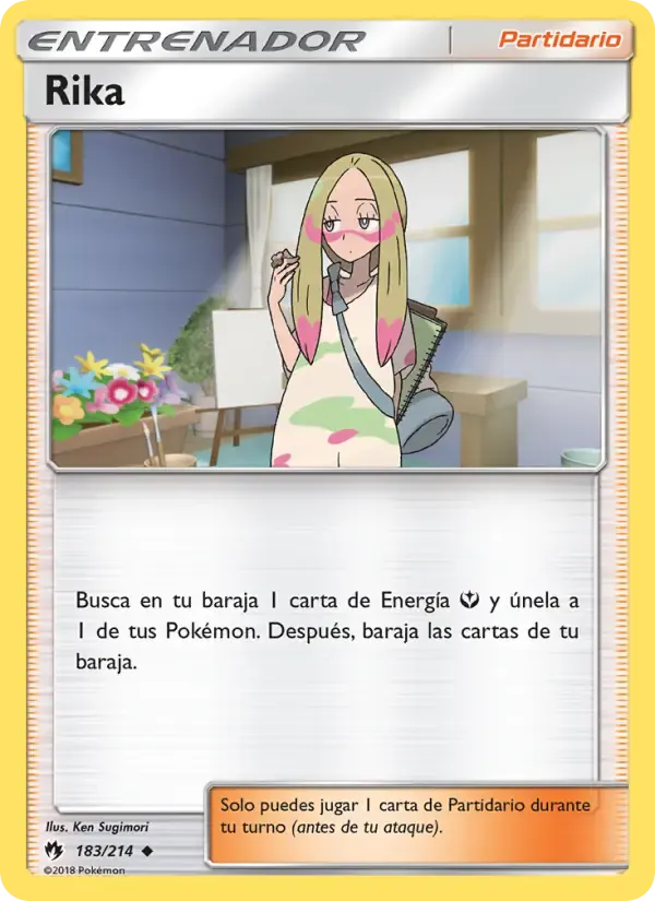 Rika — Truenos Perdidos 183 Spanish Pokémon card