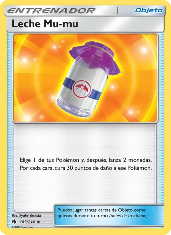 Leche Mu-mu — Truenos Perdidos 185 Spanish Pokémon card