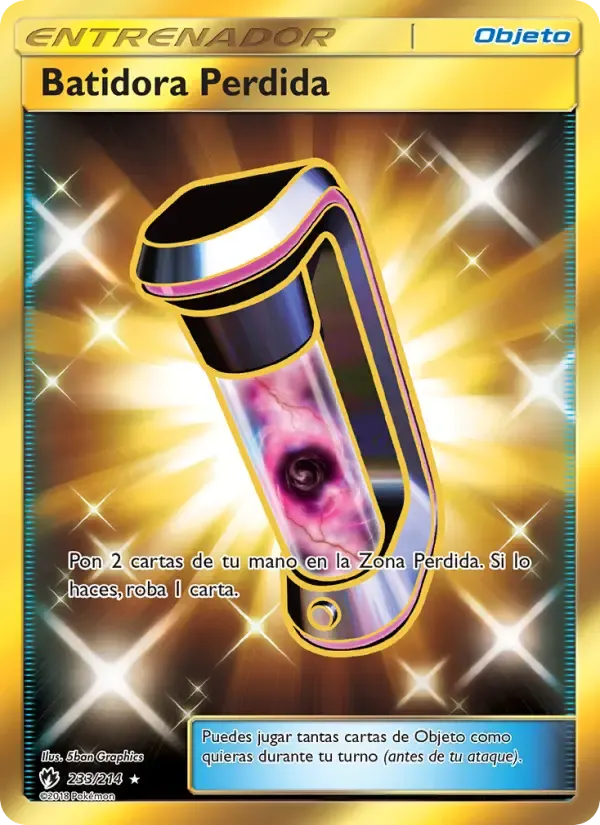 Batidora Perdida — Truenos Perdidos 233 Spanish Pokémon card