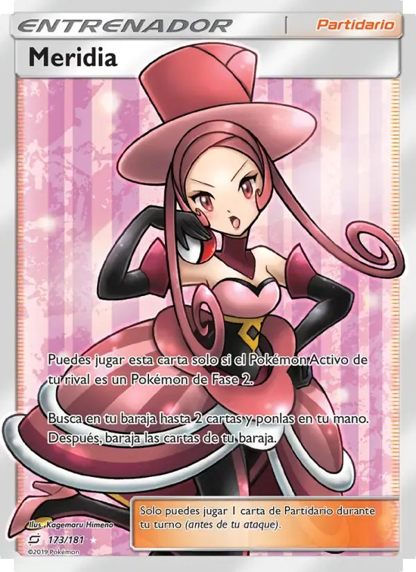 Meridia — Union de Aliados 173 Spanish Pokémon card