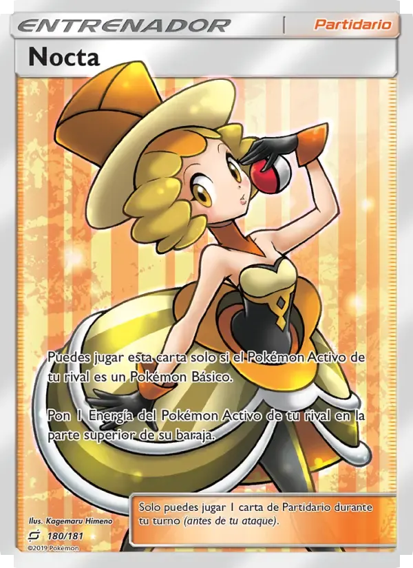 Nocta — Union de Aliados 180 Spanish Pokémon card