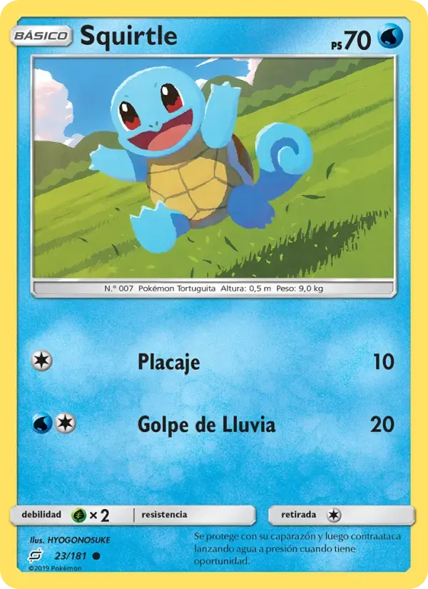 Squirtle — Union de Aliados 23 Spanish Pokémon card