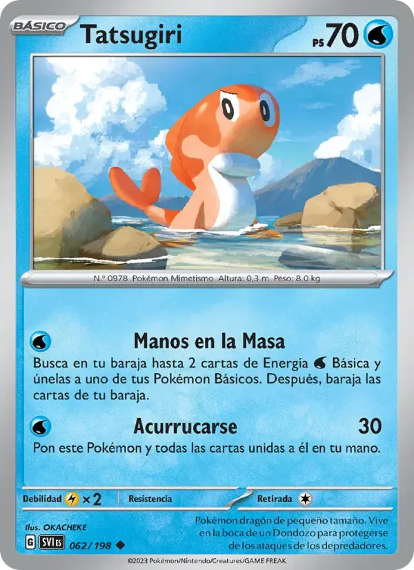 Tatsugiri — Escarlata y Púrpura 62 Spanish Pokémon card