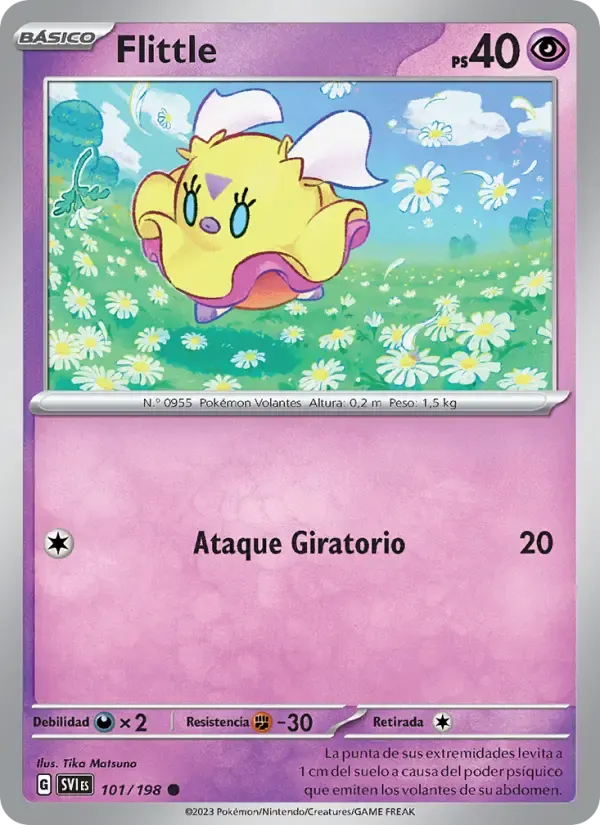 Flittle — Escarlata y Púrpura 101 Spanish Pokémon card