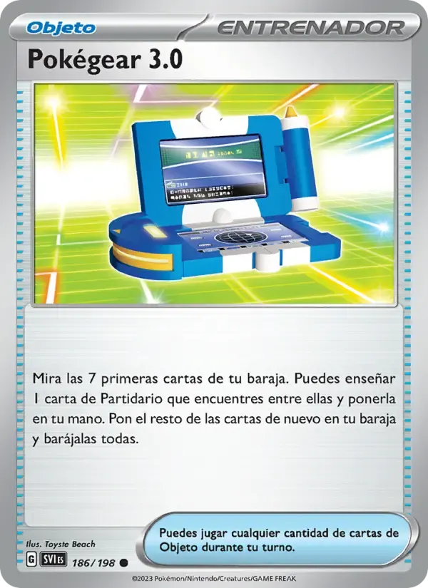 Pokégear 3.0 — Escarlata y Púrpura 186 Spanish Pokémon card