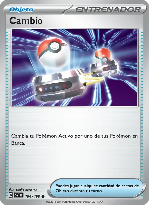 Cambio — Escarlata y Púrpura 194 Spanish Pokémon card