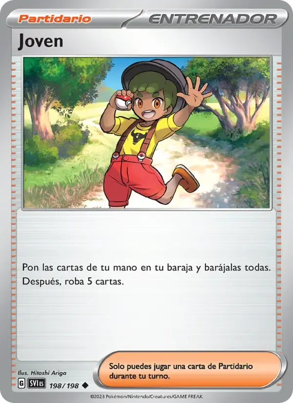 Joven — Escarlata y Púrpura 198 Spanish Pokémon card