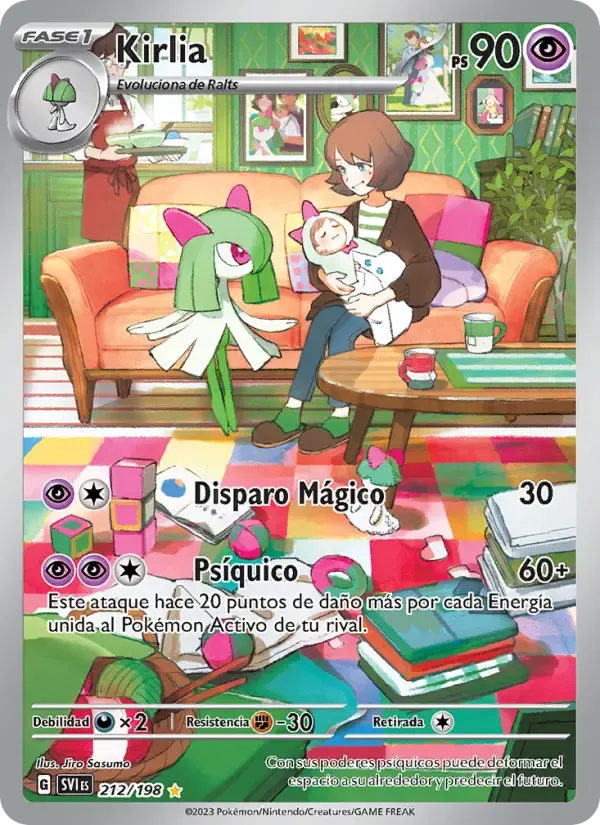 Kirlia — Escarlata y Púrpura 212 Spanish Pokémon card