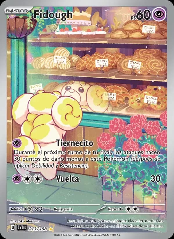 Fidough — Escarlata y Púrpura 213 Spanish Pokémon card