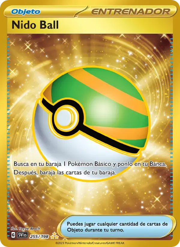 Nido Ball — Escarlata y Púrpura 255 Spanish Pokémon card
