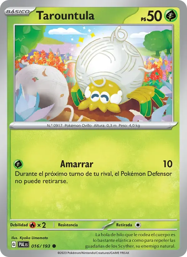 Tarountula — Evoluciones en Paldea 16 Spanish Pokémon card