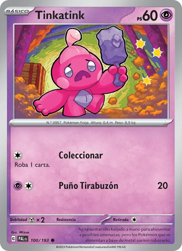 Tinkatink — Evoluciones en Paldea 100 Spanish Pokémon card