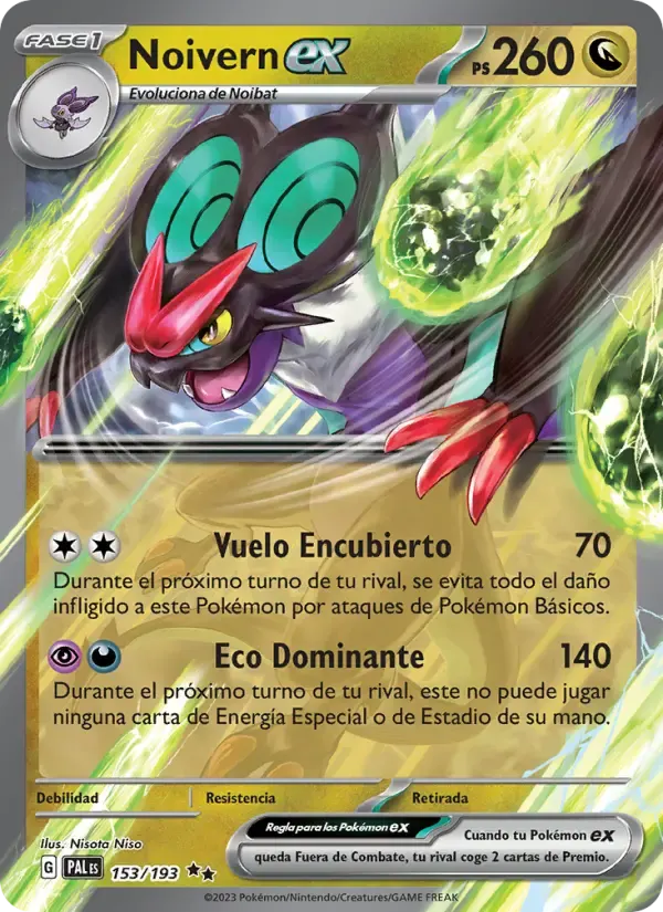 Noivern ex — Evoluciones en Paldea 153 Spanish Pokémon card