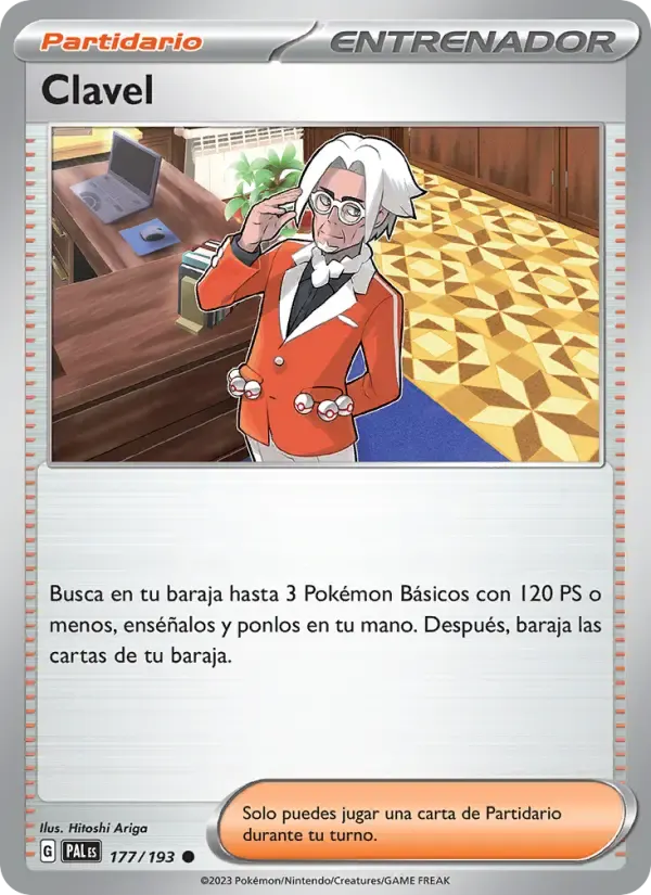 Clavel — Evoluciones en Paldea 177 Spanish Pokémon card