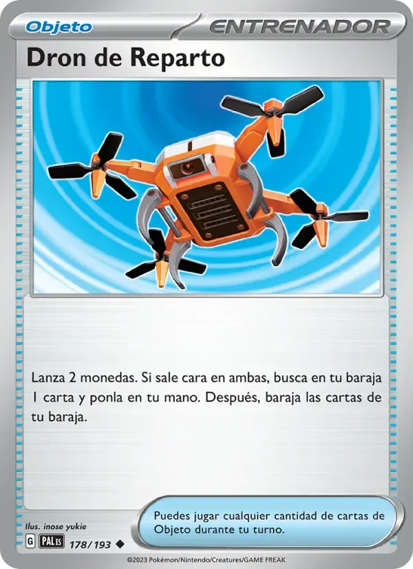 Dron de Reparto — Evoluciones en Paldea 178 Spanish Pokémon card