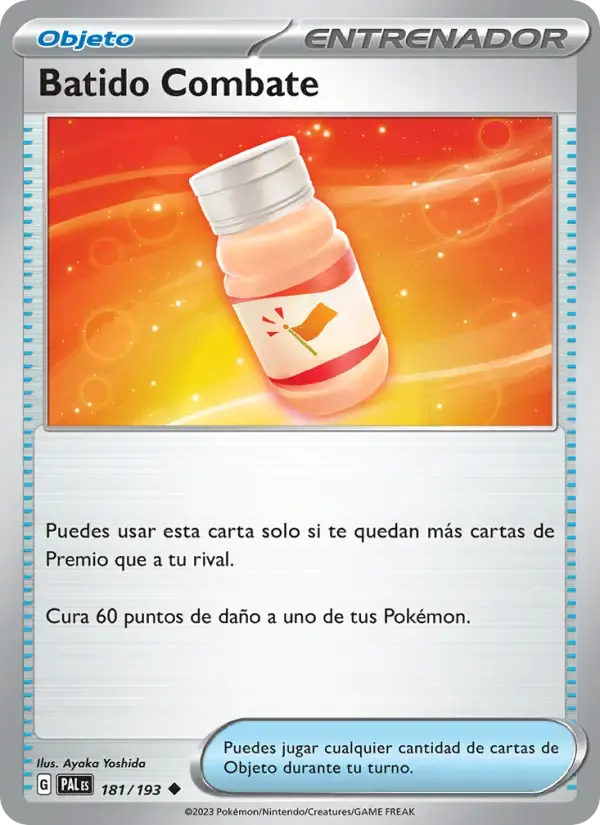Batido Combate — Evoluciones en Paldea 181 Spanish Pokémon card