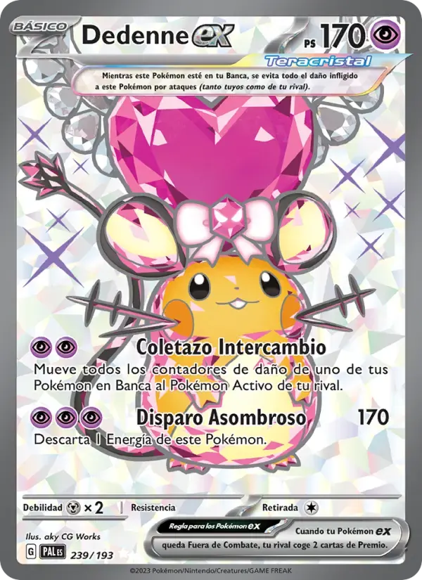 Dedenne ex — Evoluciones en Paldea 239 Spanish Pokémon card
